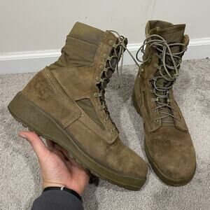 Belleville USMC Hot Weather Steel Toe Boots 550ST Brown Men’s Size 10 WIDE